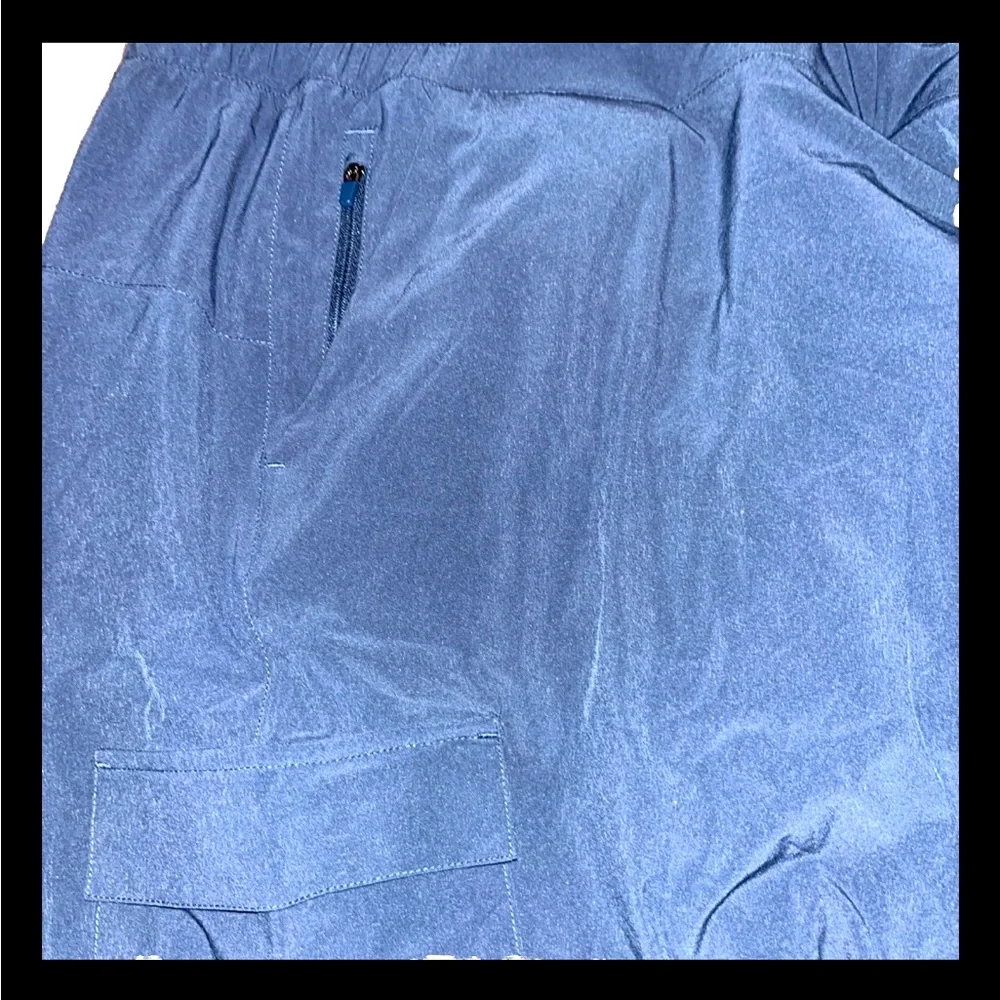 All In Motion Women's Cargo Navy Blue 4-Way Stretch Light Mid-Rise Jogger Pants - Picture 7 of 11